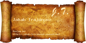 Jakab Trajánusz névjegykártya