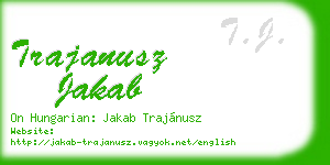 trajanusz jakab business card